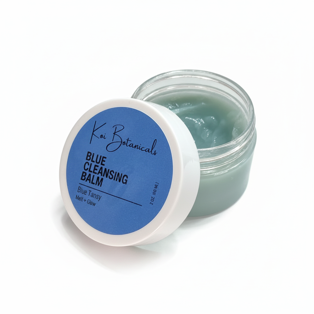 BLUE CLEANSING BALM | One scoop, day erased - clean skin in seconds - Koi Botanicals 2.0 oz
