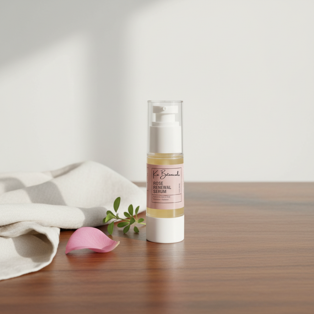 ROSE RENEWAL SERUM | Silky hydration, softer lines, and a brighter look. - Koi Botanicals 1.5oz