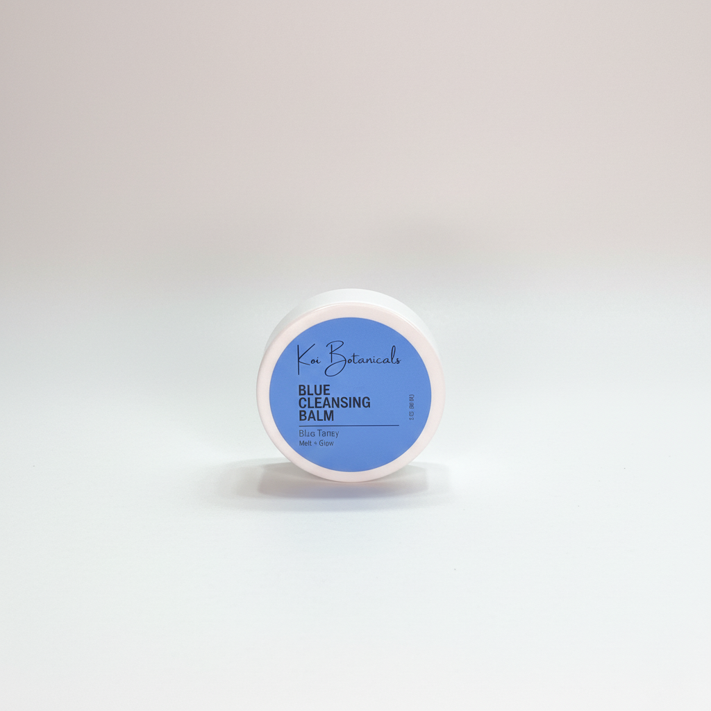 BLUE CLEANSING BALM | One scoop, day erased - clean skin in seconds - Koi Botanicals 2.0 oz