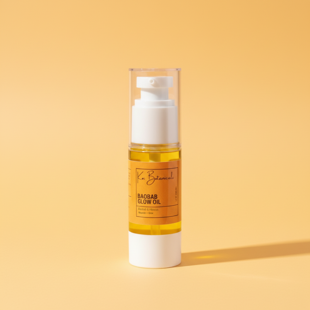 BAOBAB GLOW OIL | Light on skin, heavy on glow - nourishment in a single step - Koi Botanicals 1.5oz