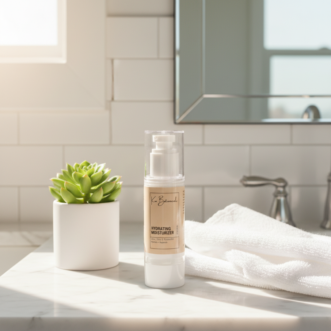 HYDRATING MOISTURIZER | A long drink of hydration that softens and restores - without the grease - Koi Botanicals 2.7oz