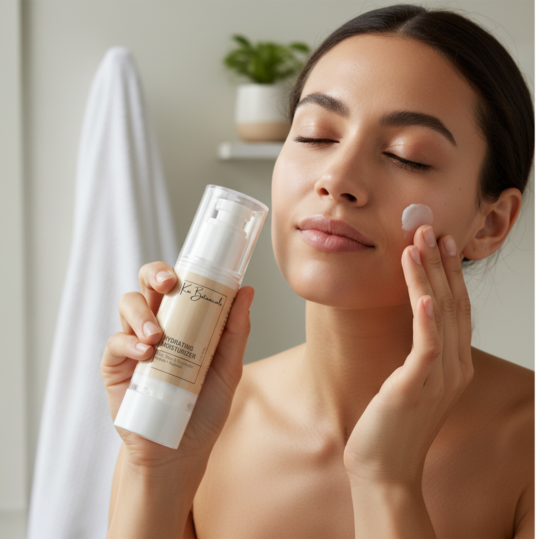 HYDRATING MOISTURIZER | A long drink of hydration that softens and restores - without the grease - Koi Botanicals 2.7oz