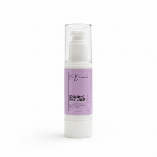NOURISHING MOISTURIZER | Glow with rose water, hyaluronic acid & hibiscus - Koi Botanicals 2.7oz